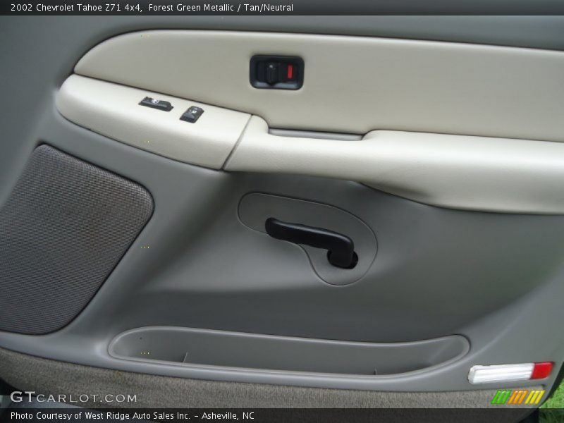 Forest Green Metallic / Tan/Neutral 2002 Chevrolet Tahoe Z71 4x4