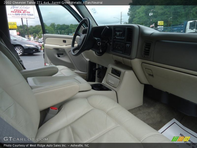 Forest Green Metallic / Tan/Neutral 2002 Chevrolet Tahoe Z71 4x4