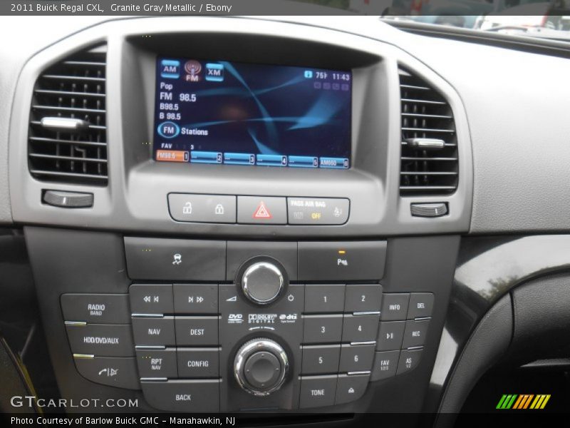 Granite Gray Metallic / Ebony 2011 Buick Regal CXL