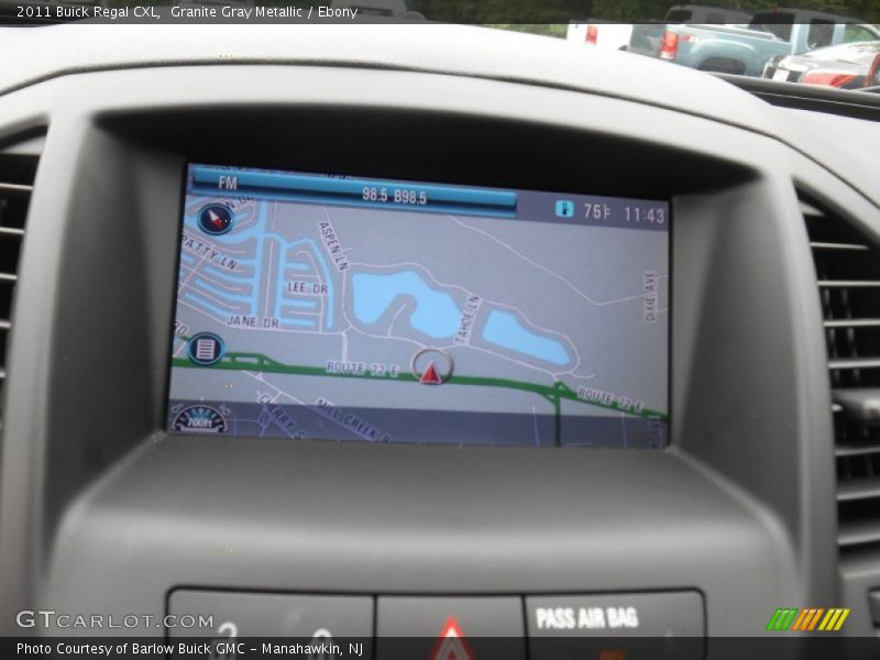 Granite Gray Metallic / Ebony 2011 Buick Regal CXL