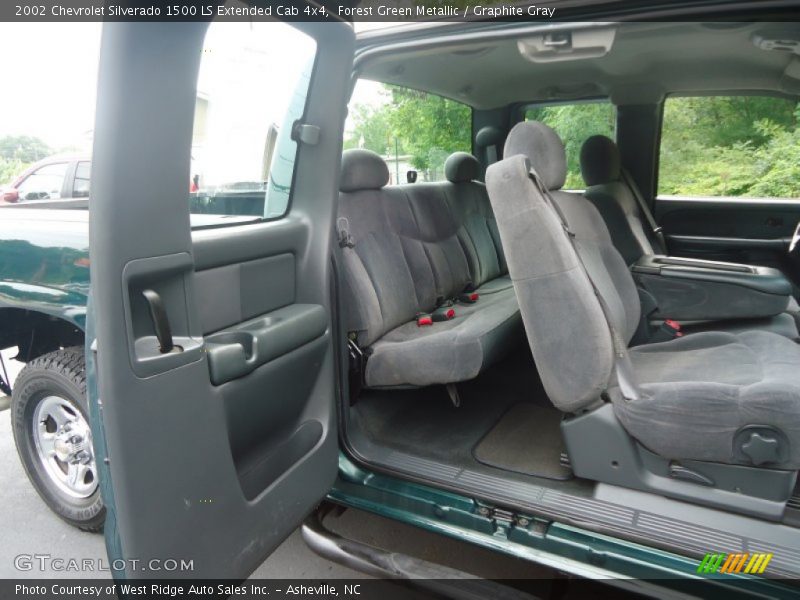 Forest Green Metallic / Graphite Gray 2002 Chevrolet Silverado 1500 LS Extended Cab 4x4