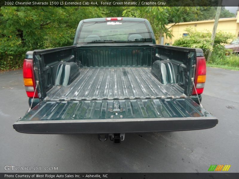 Forest Green Metallic / Graphite Gray 2002 Chevrolet Silverado 1500 LS Extended Cab 4x4
