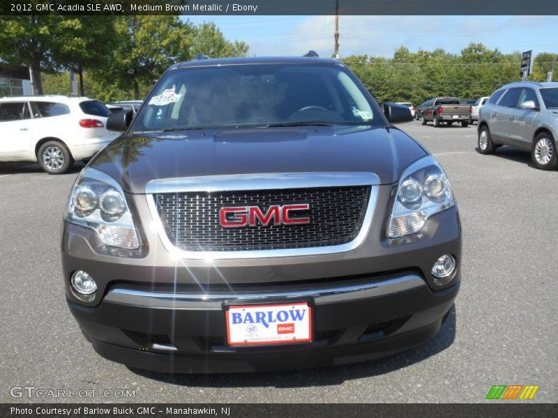 Medium Brown Metallic / Ebony 2012 GMC Acadia SLE AWD