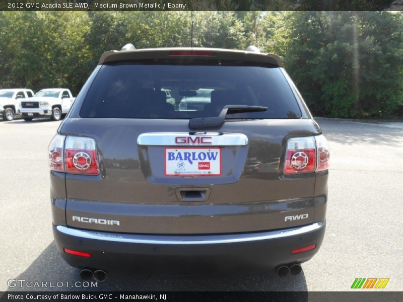 Medium Brown Metallic / Ebony 2012 GMC Acadia SLE AWD