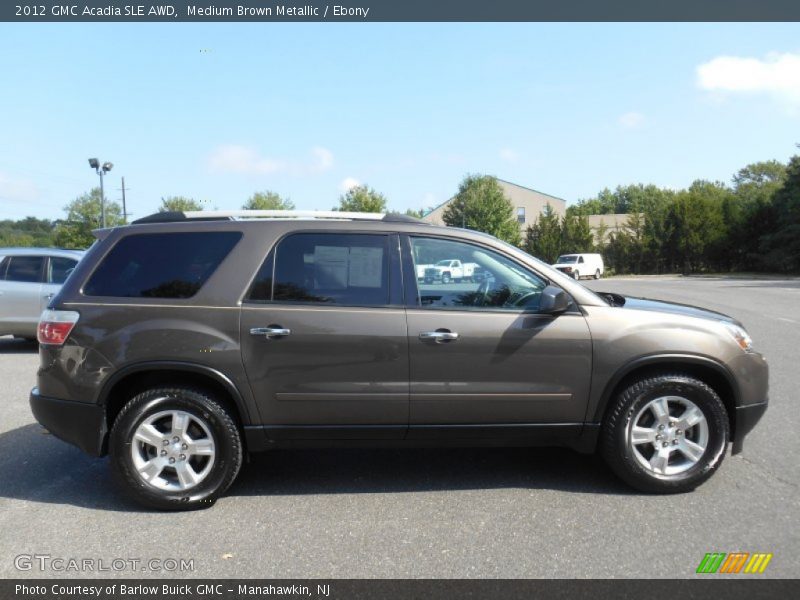 Medium Brown Metallic / Ebony 2012 GMC Acadia SLE AWD