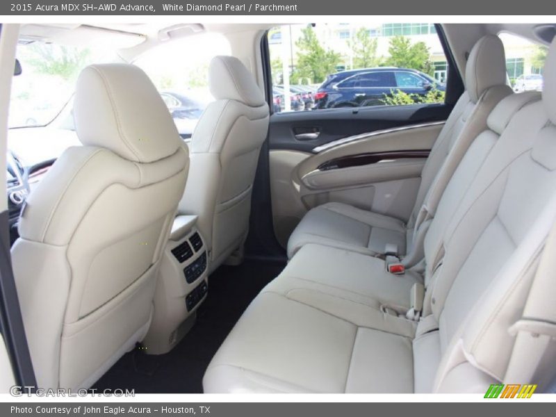 White Diamond Pearl / Parchment 2015 Acura MDX SH-AWD Advance