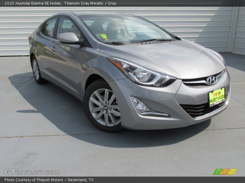 Titanium Gray Metallic / Gray 2015 Hyundai Elantra SE Sedan