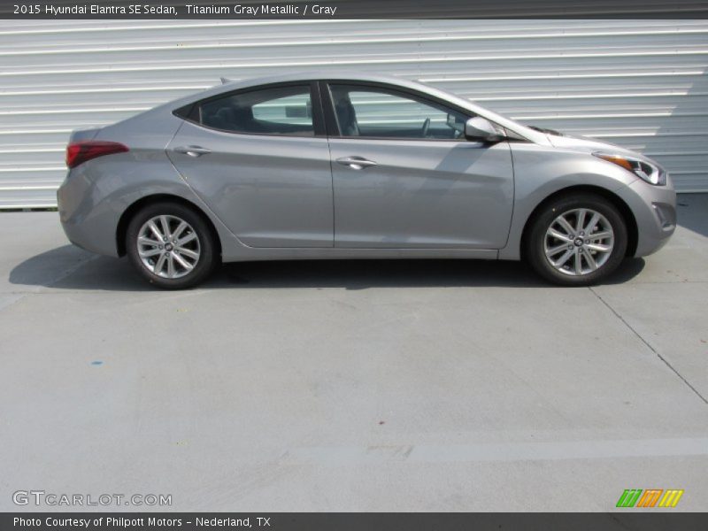 Titanium Gray Metallic / Gray 2015 Hyundai Elantra SE Sedan