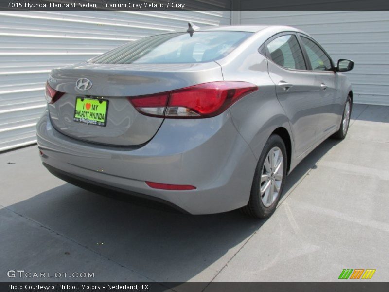 Titanium Gray Metallic / Gray 2015 Hyundai Elantra SE Sedan