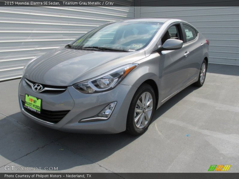 Titanium Gray Metallic / Gray 2015 Hyundai Elantra SE Sedan