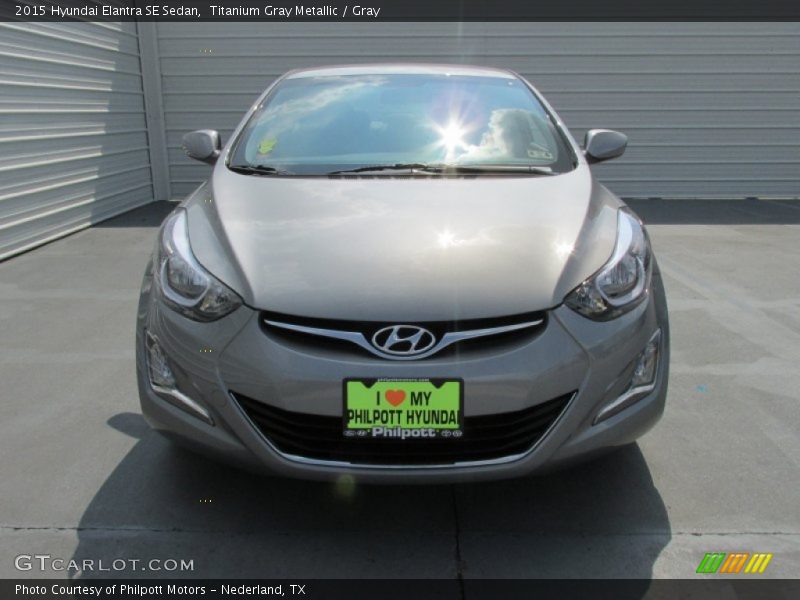 Titanium Gray Metallic / Gray 2015 Hyundai Elantra SE Sedan