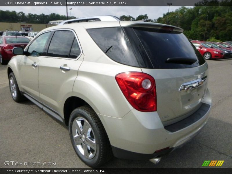 Champagne Silver Metallic / Jet Black 2015 Chevrolet Equinox LTZ AWD