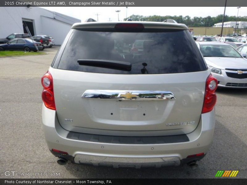 Champagne Silver Metallic / Jet Black 2015 Chevrolet Equinox LTZ AWD