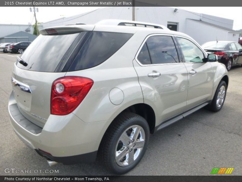 Champagne Silver Metallic / Jet Black 2015 Chevrolet Equinox LTZ AWD