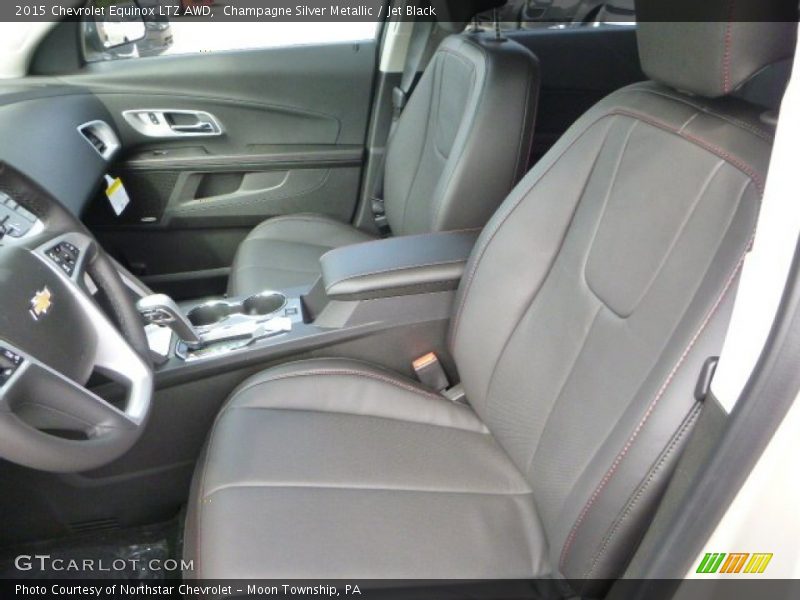 Champagne Silver Metallic / Jet Black 2015 Chevrolet Equinox LTZ AWD