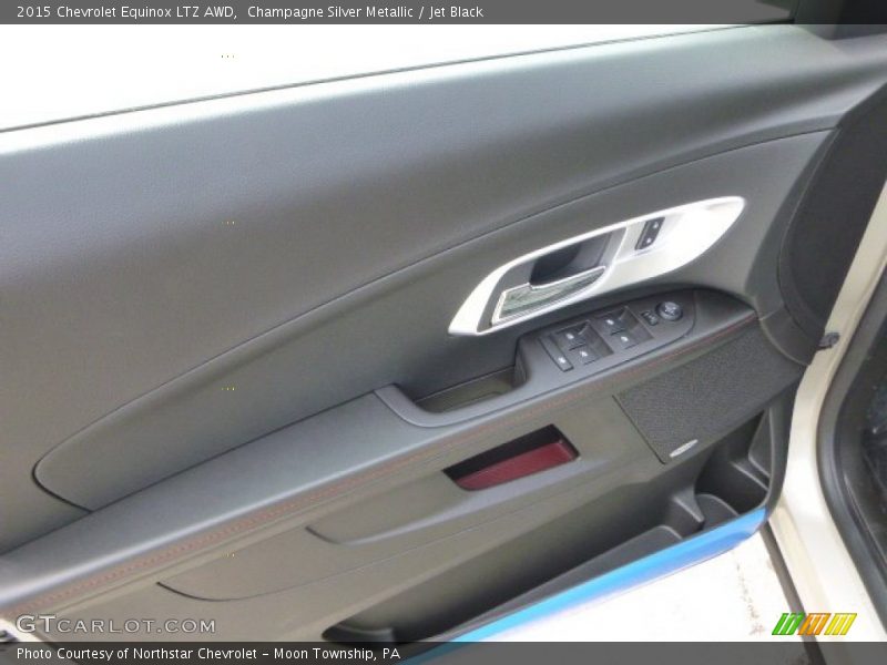 Champagne Silver Metallic / Jet Black 2015 Chevrolet Equinox LTZ AWD