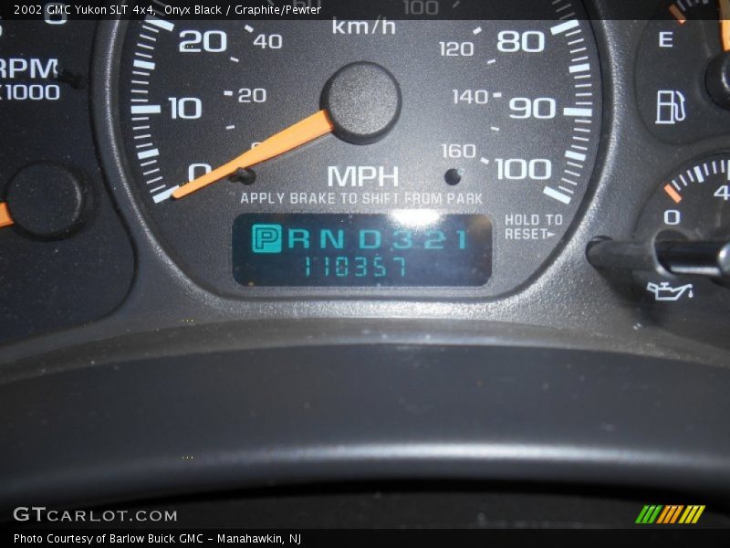 Onyx Black / Graphite/Pewter 2002 GMC Yukon SLT 4x4