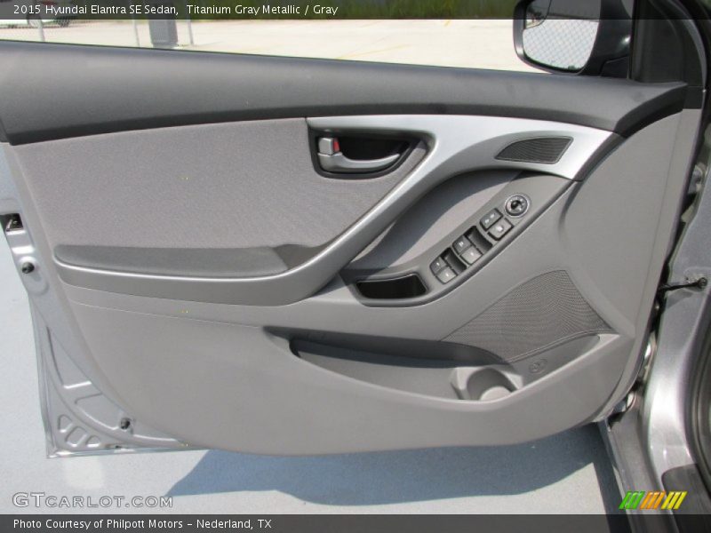 Titanium Gray Metallic / Gray 2015 Hyundai Elantra SE Sedan