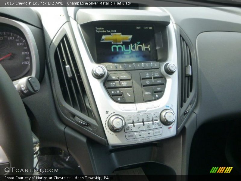 Champagne Silver Metallic / Jet Black 2015 Chevrolet Equinox LTZ AWD