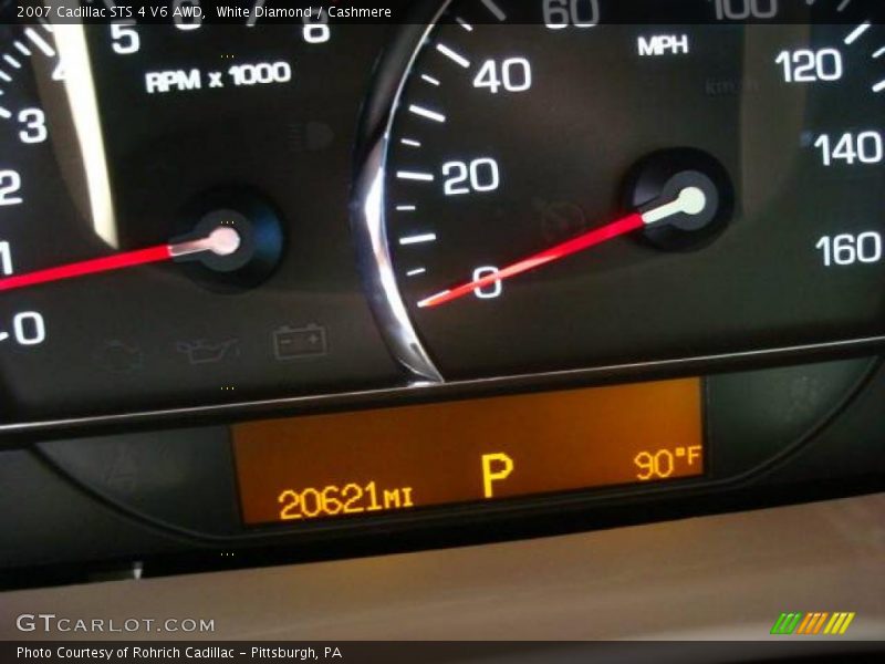 White Diamond / Cashmere 2007 Cadillac STS 4 V6 AWD