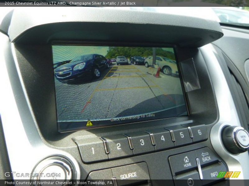 Champagne Silver Metallic / Jet Black 2015 Chevrolet Equinox LTZ AWD