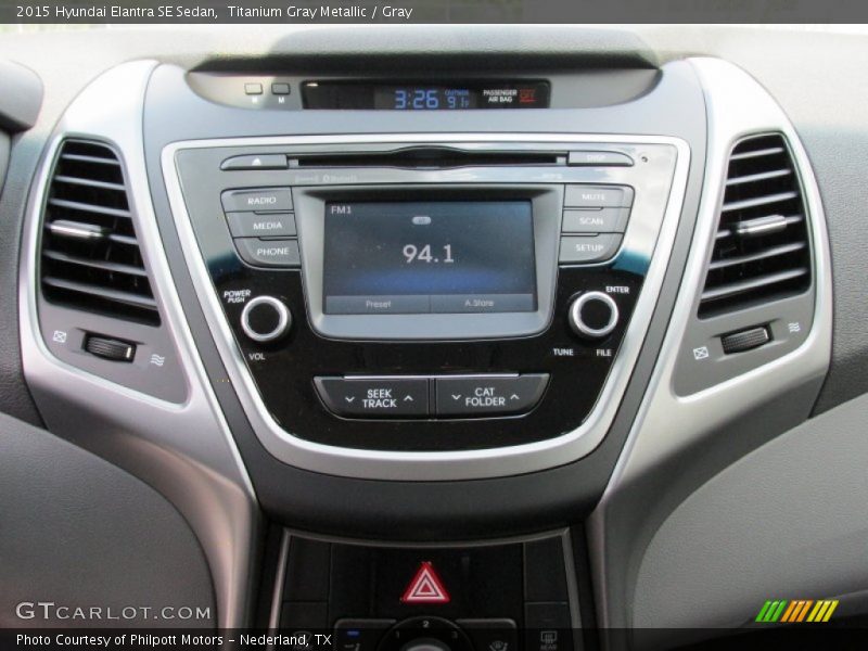 Titanium Gray Metallic / Gray 2015 Hyundai Elantra SE Sedan