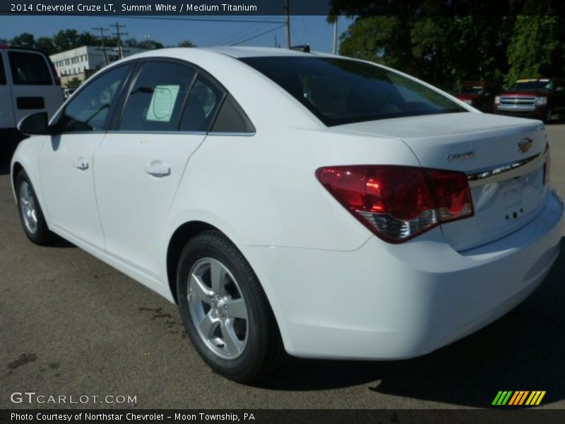 Summit White / Medium Titanium 2014 Chevrolet Cruze LT