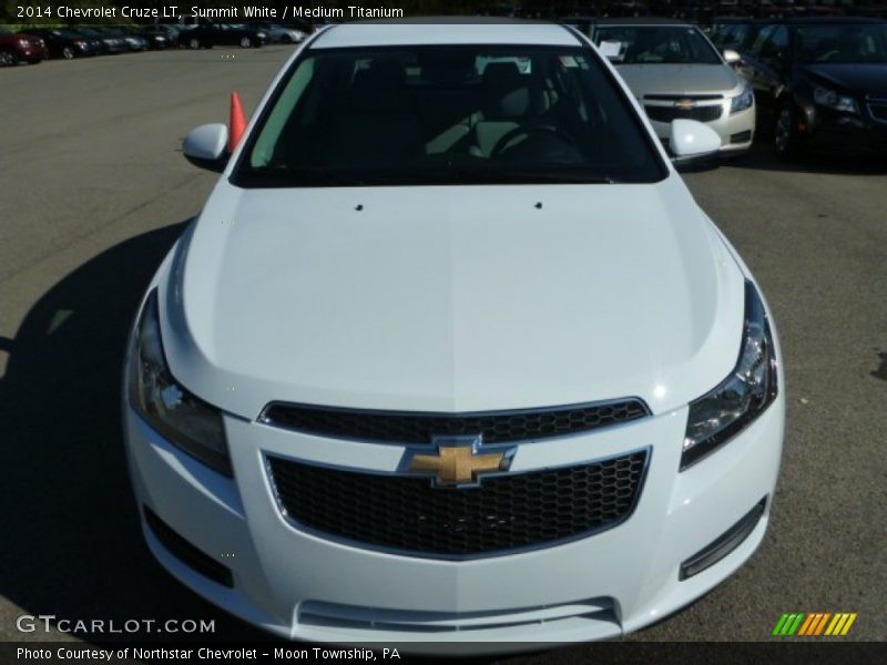 Summit White / Medium Titanium 2014 Chevrolet Cruze LT