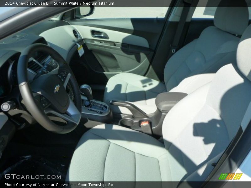 Summit White / Medium Titanium 2014 Chevrolet Cruze LT