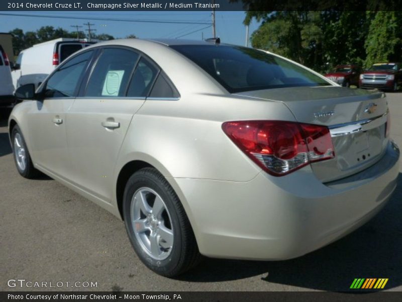 Champagne Silver Metallic / Medium Titanium 2014 Chevrolet Cruze LT