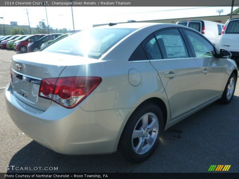 Champagne Silver Metallic / Medium Titanium 2014 Chevrolet Cruze LT