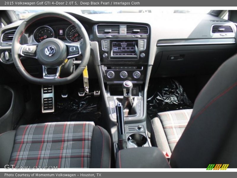 Deep Black Pearl / Interlagos Cloth 2015 Volkswagen Golf GTI 4-Door 2.0T S