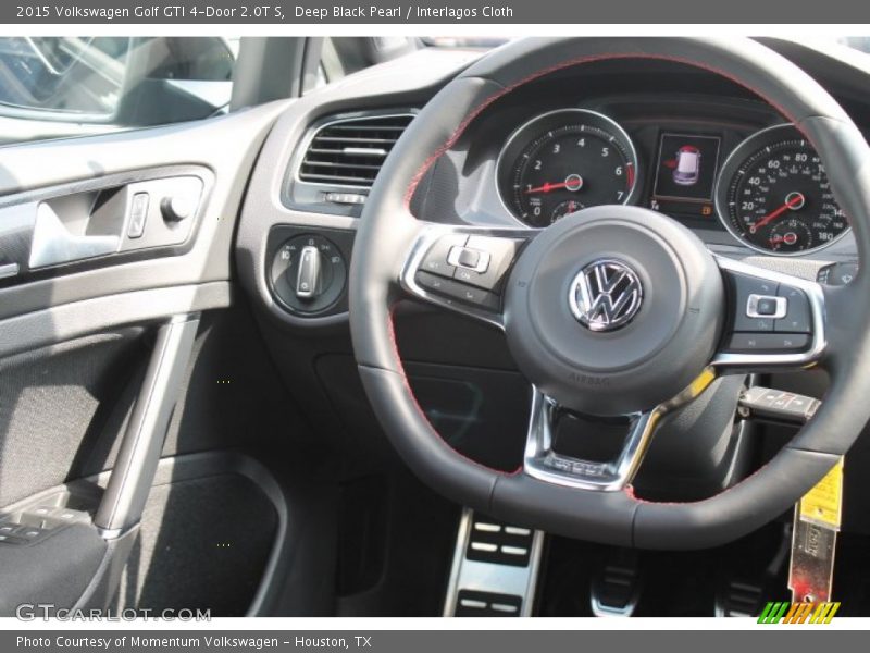 Deep Black Pearl / Interlagos Cloth 2015 Volkswagen Golf GTI 4-Door 2.0T S