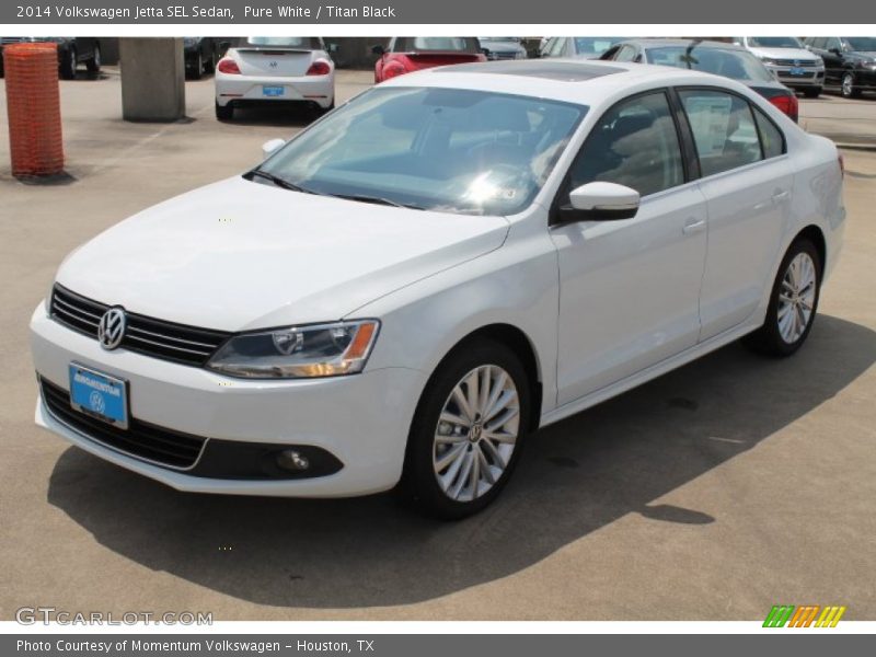 Pure White / Titan Black 2014 Volkswagen Jetta SEL Sedan