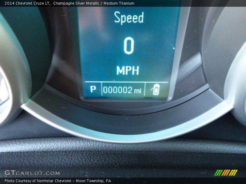 Champagne Silver Metallic / Medium Titanium 2014 Chevrolet Cruze LT