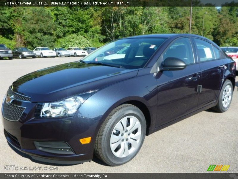 Blue Ray Metallic / Jet Black/Medium Titanium 2014 Chevrolet Cruze LS