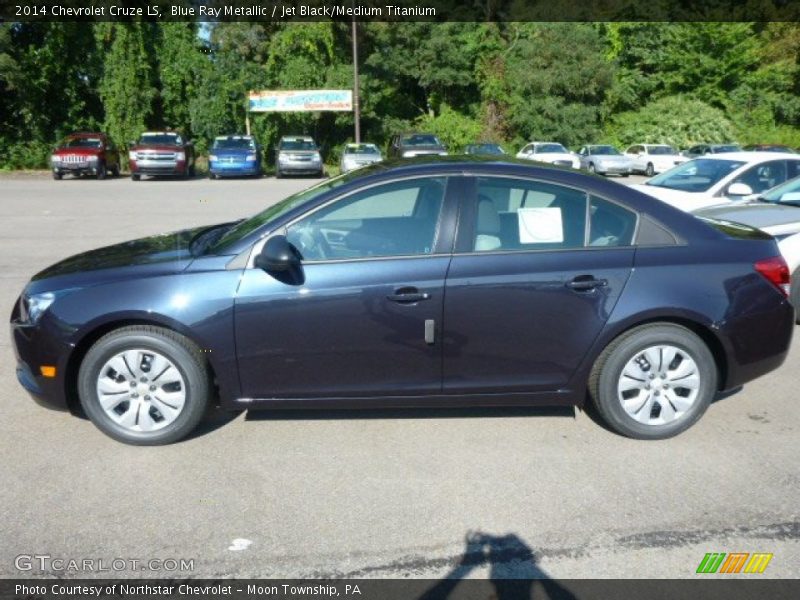 Blue Ray Metallic / Jet Black/Medium Titanium 2014 Chevrolet Cruze LS