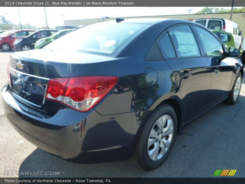 Blue Ray Metallic / Jet Black/Medium Titanium 2014 Chevrolet Cruze LS