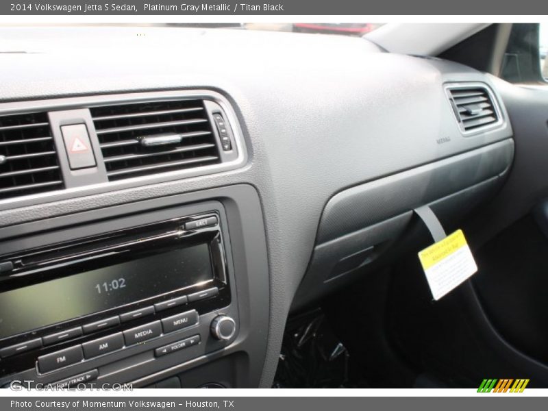 Platinum Gray Metallic / Titan Black 2014 Volkswagen Jetta S Sedan