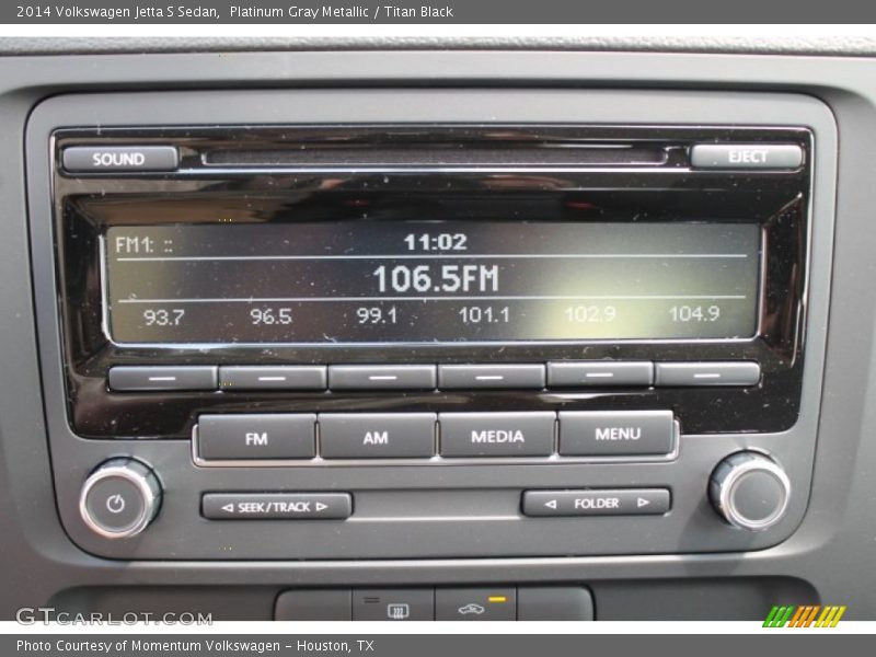 Platinum Gray Metallic / Titan Black 2014 Volkswagen Jetta S Sedan