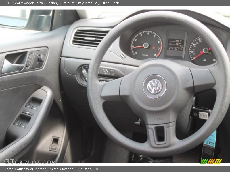 Platinum Gray Metallic / Titan Black 2014 Volkswagen Jetta S Sedan
