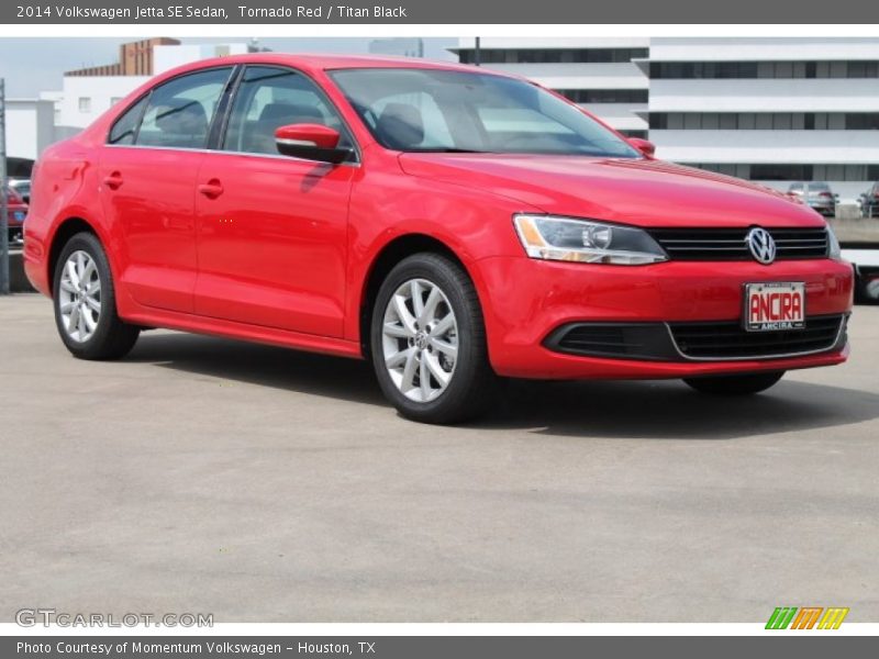 Tornado Red / Titan Black 2014 Volkswagen Jetta SE Sedan