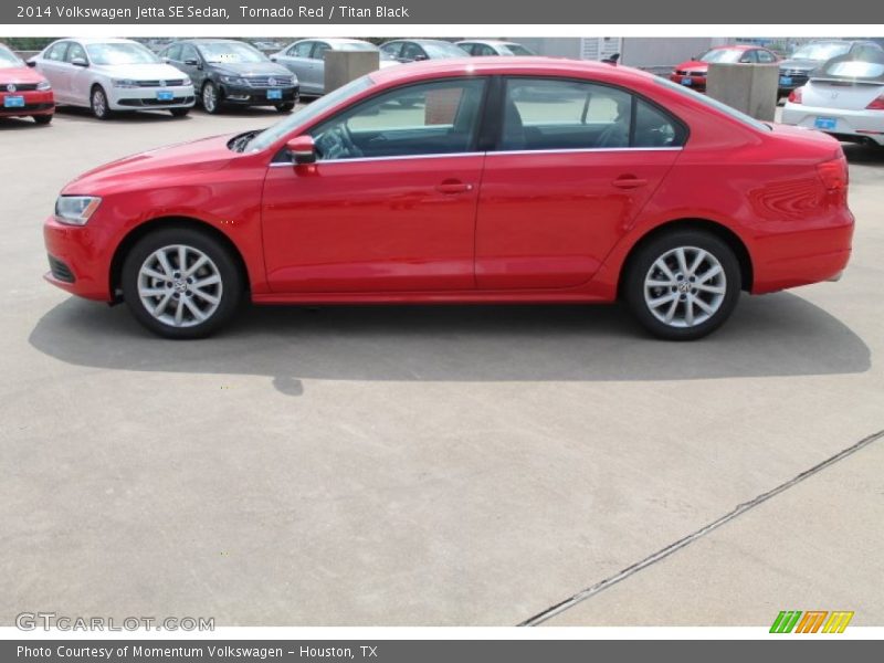 Tornado Red / Titan Black 2014 Volkswagen Jetta SE Sedan