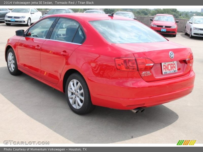 Tornado Red / Titan Black 2014 Volkswagen Jetta SE Sedan