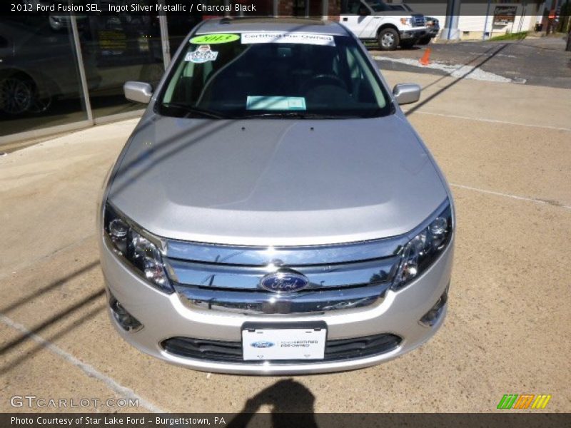Ingot Silver Metallic / Charcoal Black 2012 Ford Fusion SEL