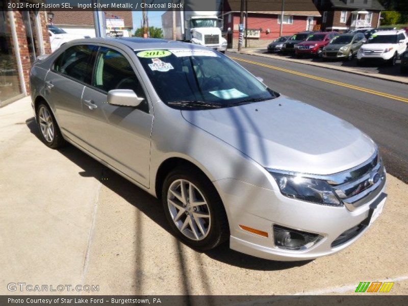 Ingot Silver Metallic / Charcoal Black 2012 Ford Fusion SEL