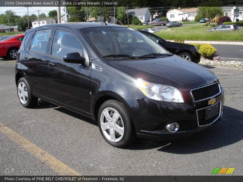 Black Granite Metallic / Neutral 2009 Chevrolet Aveo Aveo5 LT