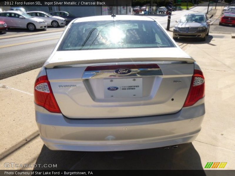 Ingot Silver Metallic / Charcoal Black 2012 Ford Fusion SEL