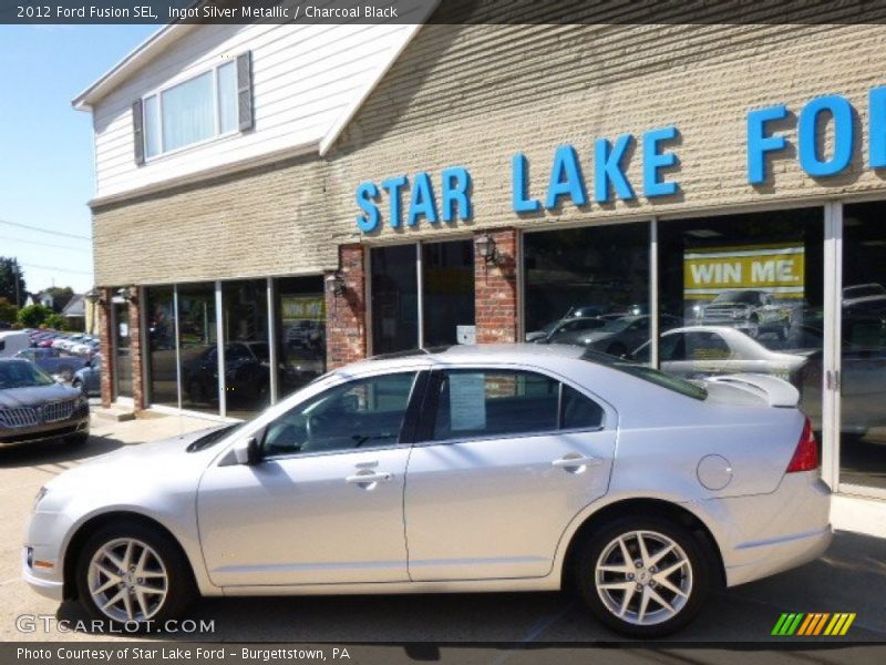 Ingot Silver Metallic / Charcoal Black 2012 Ford Fusion SEL
