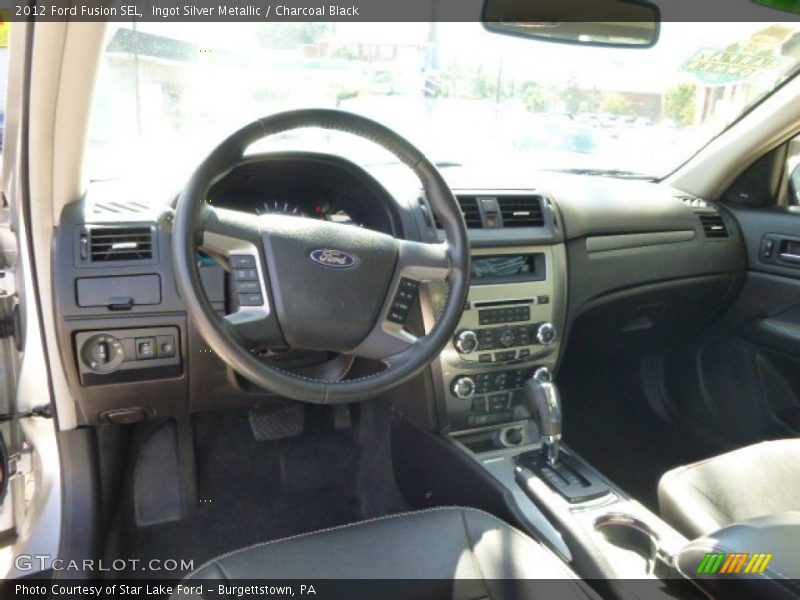 Ingot Silver Metallic / Charcoal Black 2012 Ford Fusion SEL